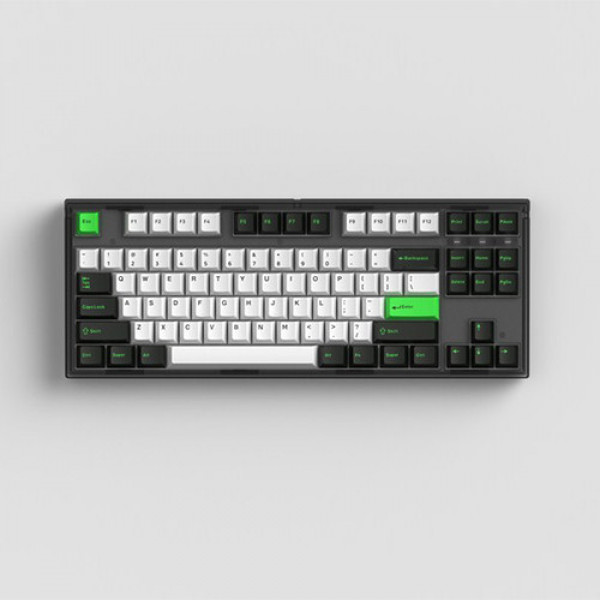 Bàn phím cơ FL-Esports GP87CP White Green Gasket Mount Gateron Pro White switch
