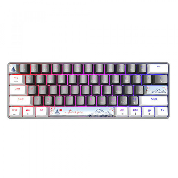 Bàn phím cơ E-DRA EK361W SNOW White Gray Yellow switch