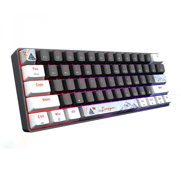 Bàn phím cơ E-DRA EK361W SNOW White Gray Yellow switch