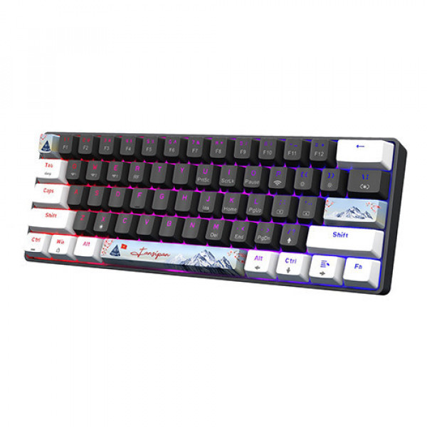 Bàn phím cơ E-DRA EK361W SNOW White Gray Yellow switch