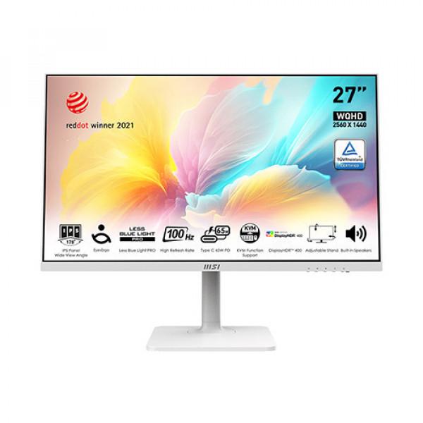 Màn hình MSI MODERN MD272QXPW (27 inch | QHD | IPS | 100Hz | 1ms | Loa | USB-C)