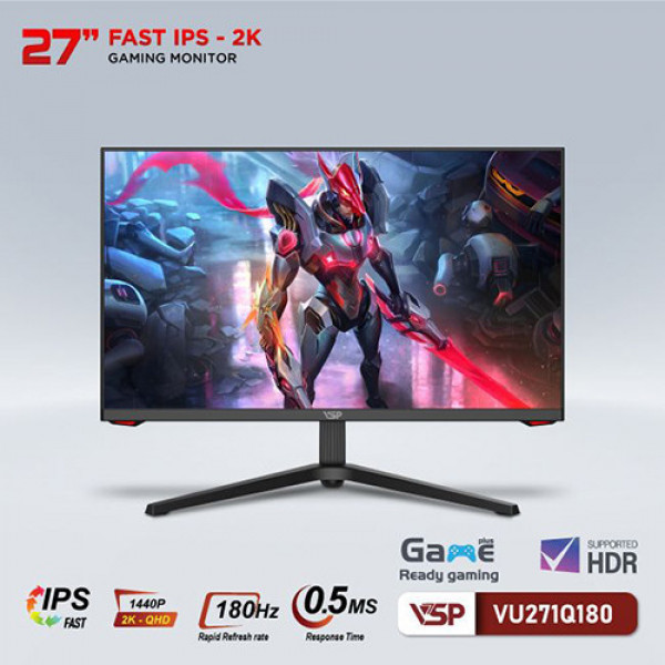 Màn hình VSP VU271Q180 (27 inch | QHD | Fast IPS | 180Hz | 0.5ms)