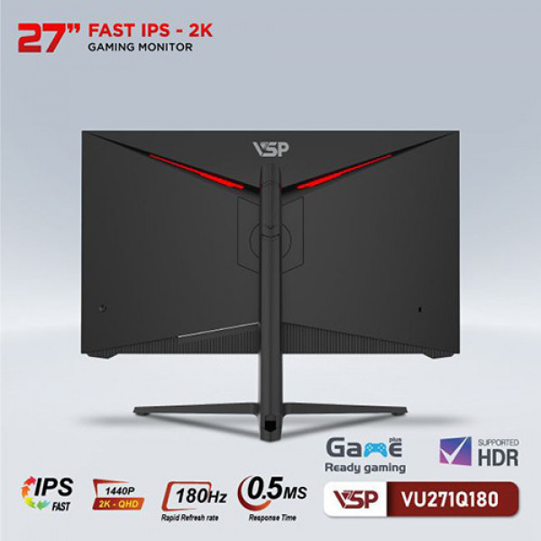 Màn hình VSP VU271Q180 (27 inch | QHD | Fast IPS | 180Hz | 0.5ms)