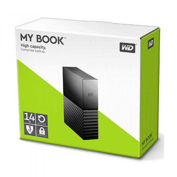 Ổ cứng di động HDD WD My Book 14TB USB 3.0 - WDBBGB0140HBK-SESN (Đen)