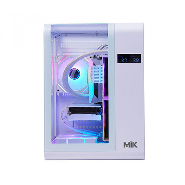 Vỏ Case MIK BARBATOS M WHITE (MATX/MID TOWER/Màu Trắng)