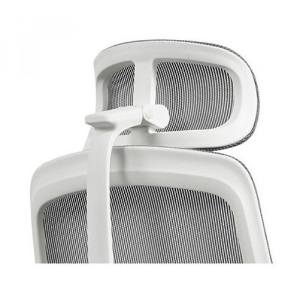 Ghế công thái học HyperWork Airy White (Khung trắng, lưới xám)
