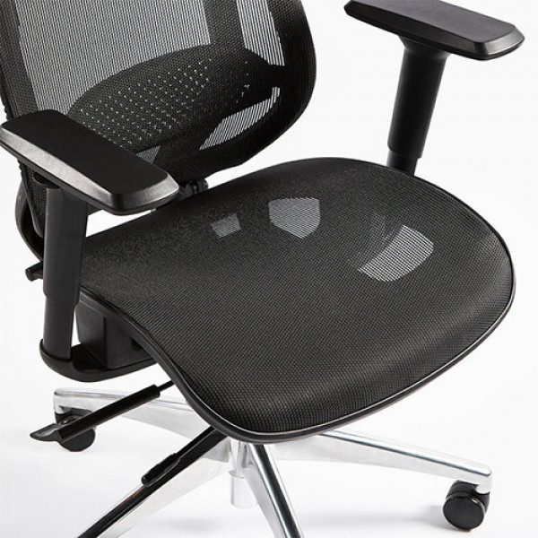 Ghế công thái học HyperWork Airy Black (Khung đen, lưới đen)