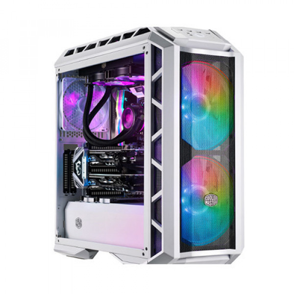 Vỏ Case Cooler Master H500P TG Mesh Trắng 3Fan ARGB