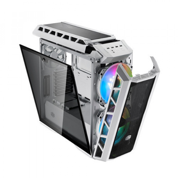 Vỏ Case Cooler Master H500P TG Mesh Trắng 3Fan ARGB