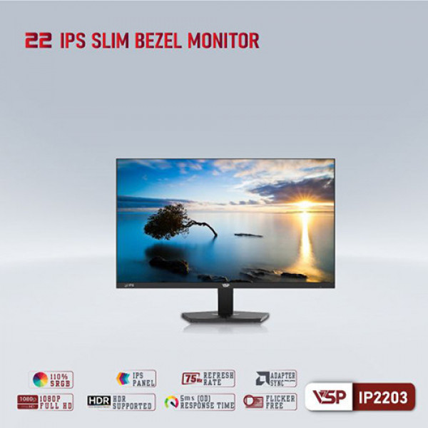 Màn hình VSP IP2203 (21.5 inch | FHD | IPS | 75Hz | 5ms)