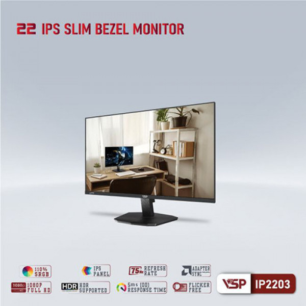 Màn hình VSP IP2203 (21.5 inch | FHD | IPS | 75Hz | 5ms)