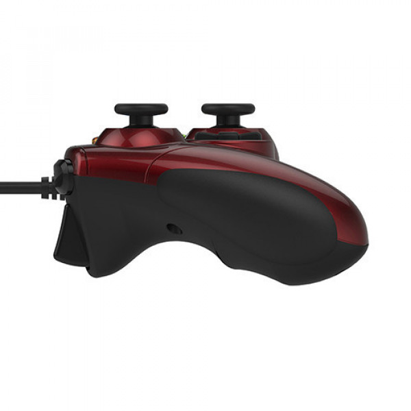 Tay cầm chơi game có dây Rapoo V600 màu đỏ