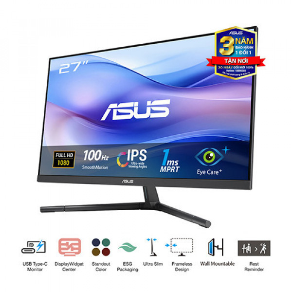 Màn hình ASUS VU279CFE-B ( 27 inch | IPS | FHD | 100Hz | 1ms)