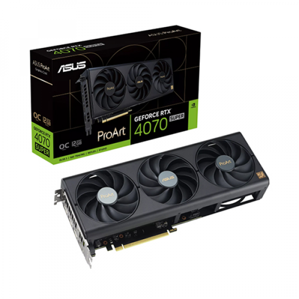 VGA ASUS ProArt GeForce RTX 4070 SUPER 12GB GDDR6X OC Edition (PROART-RTX4070S-O12G)