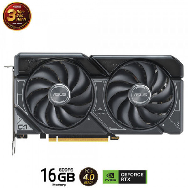 VGA ASUS Dual GeForce RTX 4060 Ti 16GB GDDR6 (DUAL-RTX4060TI-16G)