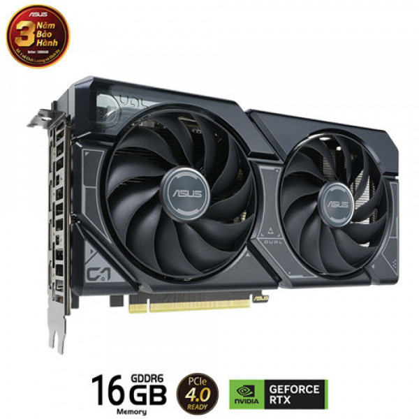 VGA ASUS Dual GeForce RTX 4060 Ti 16GB GDDR6 (DUAL-RTX4060TI-16G)