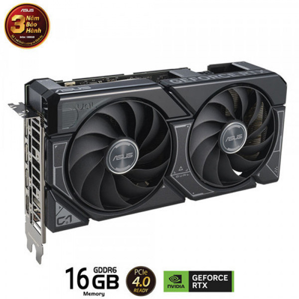 VGA ASUS Dual GeForce RTX 4060 Ti 16GB GDDR6 (DUAL-RTX4060TI-16G)