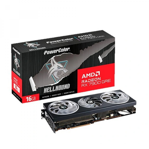 VGA PowerColor Radeon Hellhound RX 7900 GRE 16GB GDDR6 (RX7900GRE-16G-L/OC)