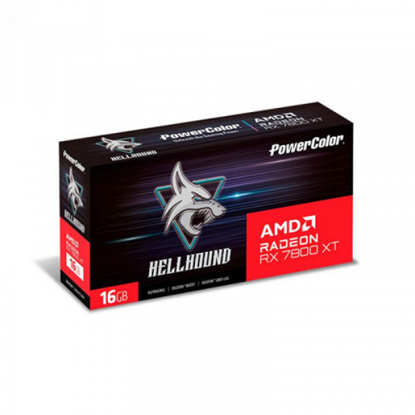 VGA PowerColor Hellhound AMD Radeon RX 7800 XT 16GB GDDR6 (RX 7800 XT 16G-L/OC)