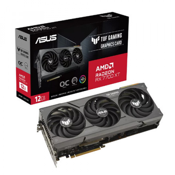 VGA Asus TUF Gaming Radeon RX 7700 XT OC Edition 12GB GDDR6 (TUF-RX7700XT-O12G-GAMING)