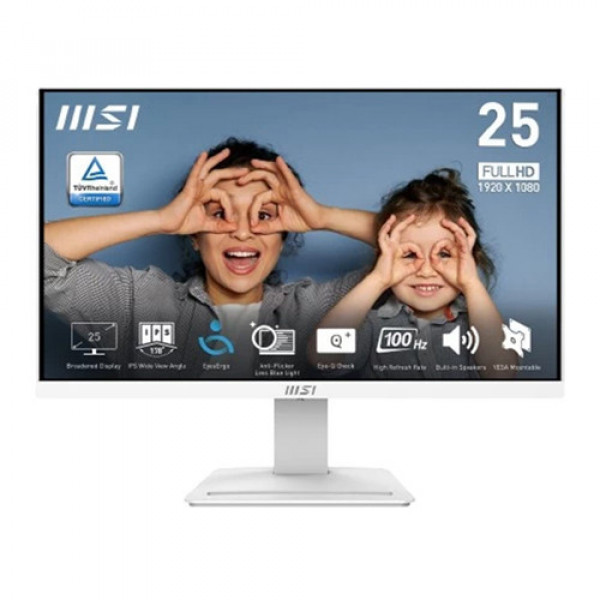 Màn Hình MSI PRO MP253W Trắng (24.5 inch | IPS | FHD | 100Hz | 1ms | Loa)