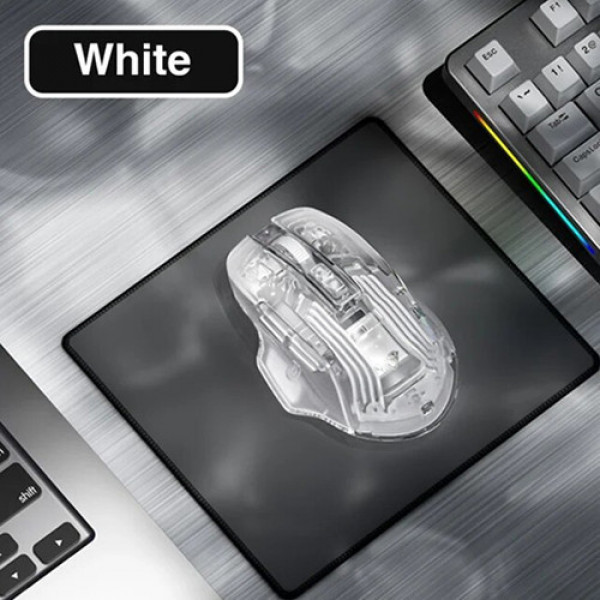 Chuột gaming Aula Không dây SC518 (Trắng/ LED RGB/ 4800 DPI/ 92g)