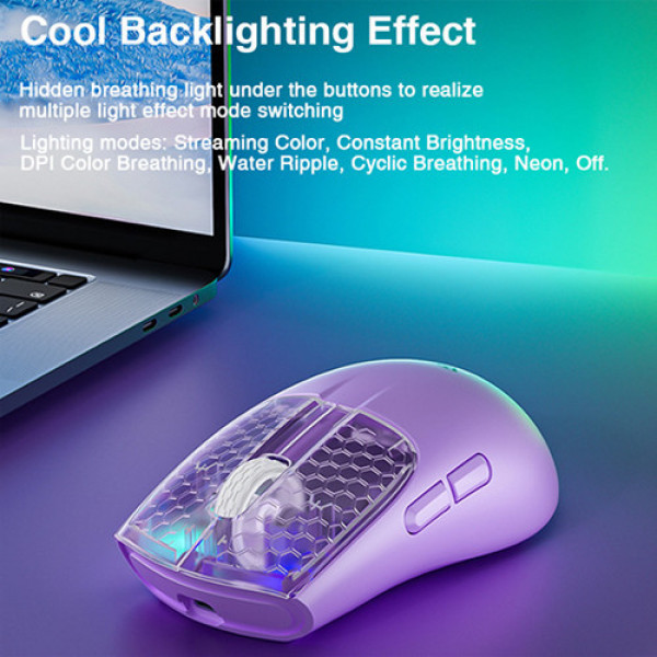 Chuột gaming Aula Không dây SC560 Tím