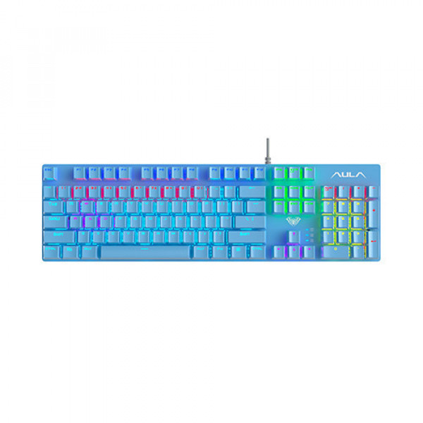 Bàn phím cơ Aula S2022 Xanh Dương (Blue Switch/ ABS/ LED Rainbows)