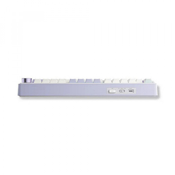 Bàn phím cơ AULA F75 3 Mode Snow Blue Grey Wood V3 switch