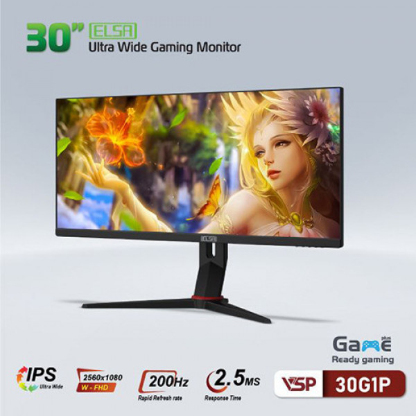 Màn hình VSP ELSA 30G1P (30 inch | WFHD | IPS | 200Hz | 2.5ms)