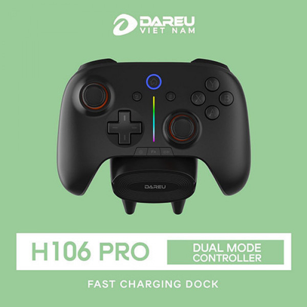 Tay cầm game DareU H106 Pro Wireless Black