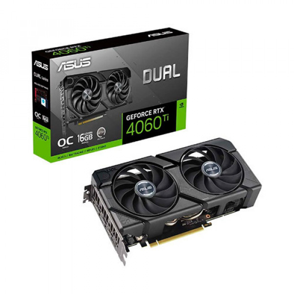 VGA ASUS Dual GeForce RTX 4060 Ti EVO OC Edition 16GB GDDR6 (DUAL-RTX4060TI-O16G-EVO)