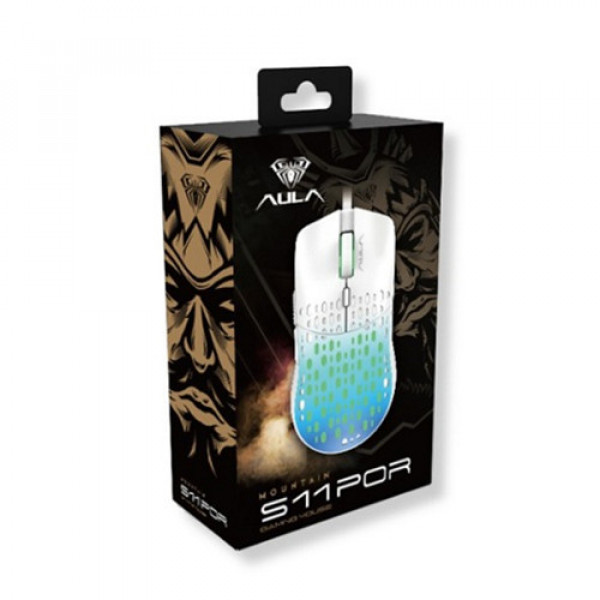 Chuột gaming Aula S11 PRO Xanh Dương (LED Rainbows/ 3600 DPI)
