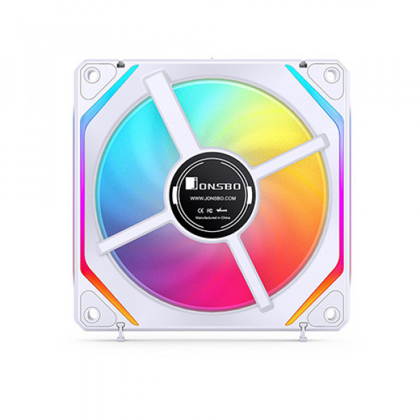 Bộ 3 Quạt JONSBO ZL-120WR (3 IN 1) WHITE infinity REVERSE (Ghép Nối Không Dây, Đào Chiều)