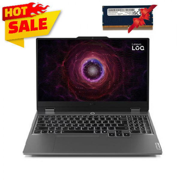 Laptop Lenovo LOQ 15ARP9 83JC007HVN (Ryzen™ 5-7235HS | 12GB | 512GB | RTX™ 3050 | 15.6 inch FHD 144Hz | Win 11 | Xám)