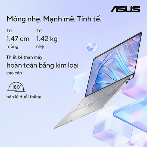 Laptop Asus Vivobook S 15 S5507QA-MA090WS (Snapdragon X1E | 32GB | 1TB | Qualcomm Adreno | 15.6 inch 3K OLED | Win 11 | Bạc)