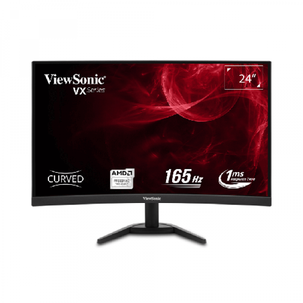 Màn hình Viewsonic VX2468-PC-MHD (23.6 inch | FHD | VA | 165Hz | 1ms | Cong | Loa)