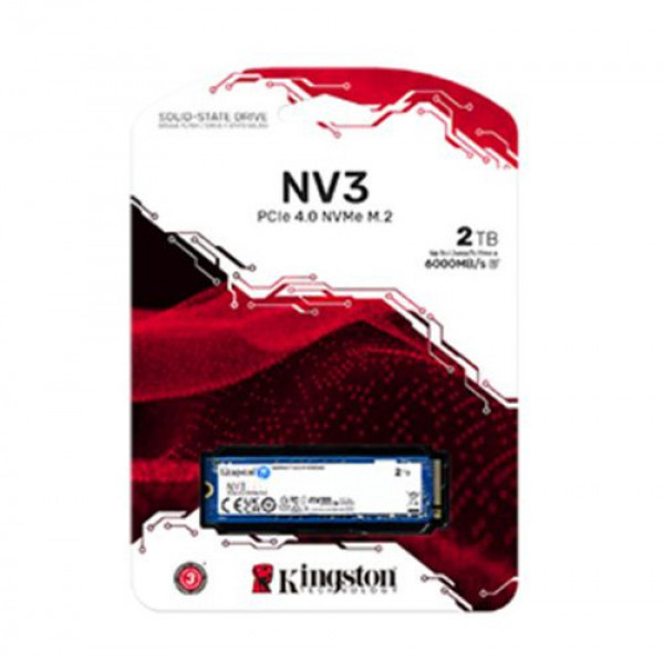 Ổ cứng SSD Kingston NV3 2TB (NVMe PCIe/ Gen4x4 M2.2280/ 6000MB/s/ 5000MB/s)