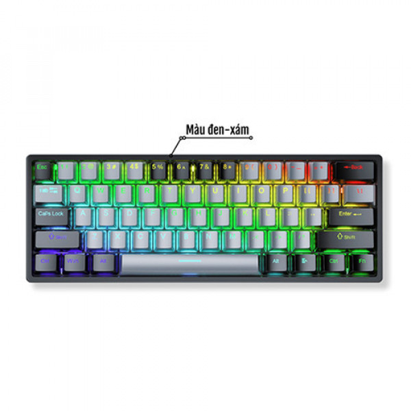 Bàn phím cơ Aula F3261 Đen Xám Blue Switch