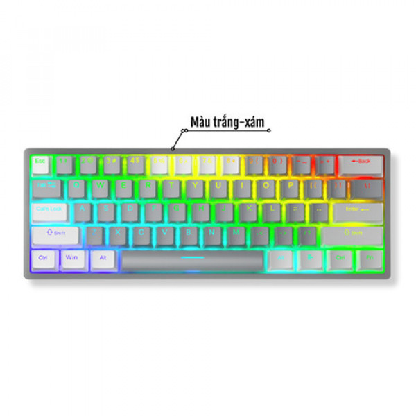 Bàn phím cơ Aula F3261 Trắng Xám Blue Switch