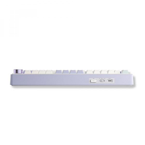 Bàn phím cơ gaming AULA F75 3 Mode Ice Green Reaper switch (Tím nhạt+be+xanh lá)
