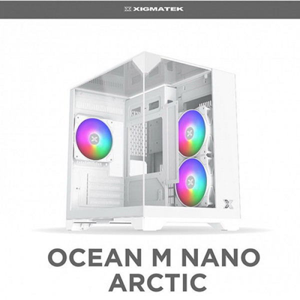 Vỏ Case Xigmatek OCEAN M NANO ARTIC EN45417 (MATX, Màu Trắng)
