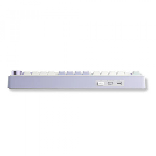 Bàn phím cơ Aula 3 MODE AULA F75 Tím nhạt + Be + Xanh lá Grey Wood V3 switch