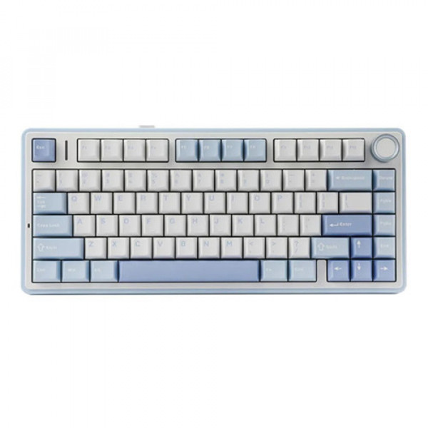Bàn phím cơ Aula 3 MODE AULA F75 Xanh nhạt + Trắng + Xanh đậm Grey Wood V3 Switch