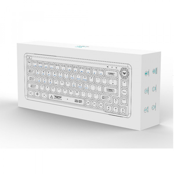 Bàn phím cơ Aula 3 MODE AULA F68 Xanh Lá ICE crystal switch