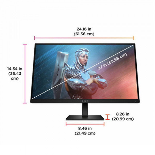 Màn hình HP Omen 27 Gaming 780G0AA (27.0Inch | IPS | FHD | 165Hz | 1ms)