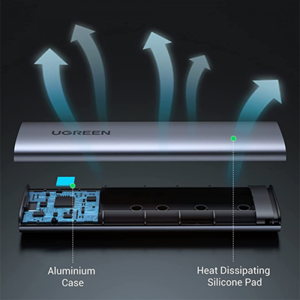 Box đựng ổ cứng M.2  NVMe chuẩn USB Type C Ugreen 10902