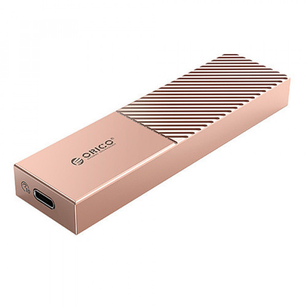 Hộp ổ cứng SSD ORICO M.2 NVME TypeC - Tốc độ 10Gbps - Màu Vàng đồng (M206C3-G2-GY)