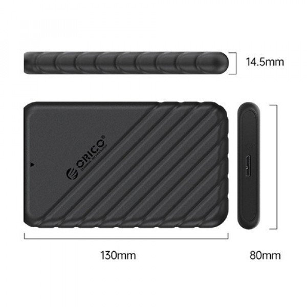 Hộp ổ cứng SSD/HDD ORICO 2.5 inch SATA 3 USB 3.0 (25PW1-U3-BK)