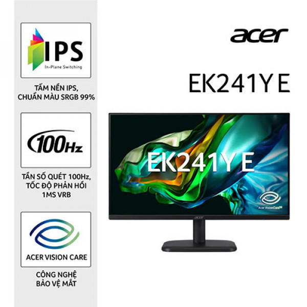 Màn hình ACER EK241Y E (23.8 inch | FHD | IPS | 100Hz | 5ms)
